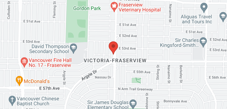 map of 6969 VICTORIA DRIVE